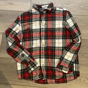 OLD NAVY Men L Flannel Shirt, Button UP classic Plaid